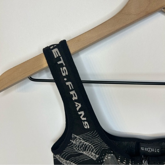 iets frans… Urban Outfitters Mini Dress with Zip and U Neck in Black/White, Sz S - Picture 5 of 11